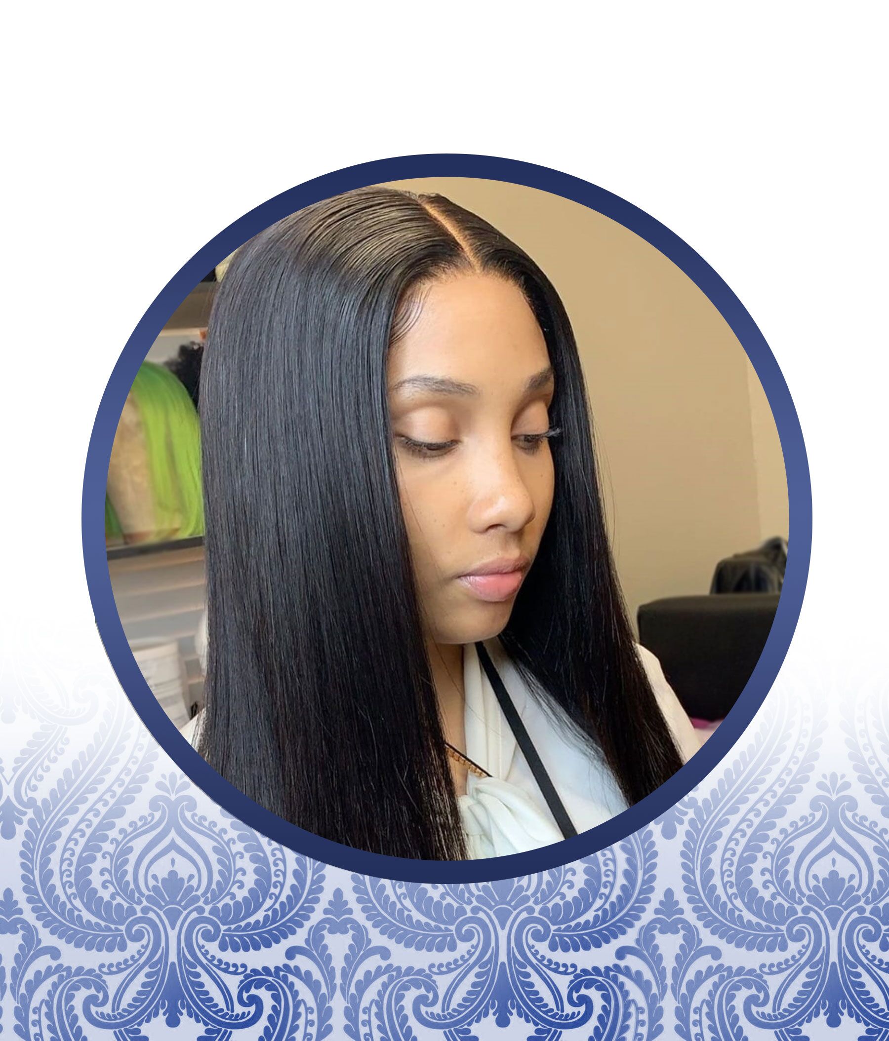 Straight Middle Part Wig