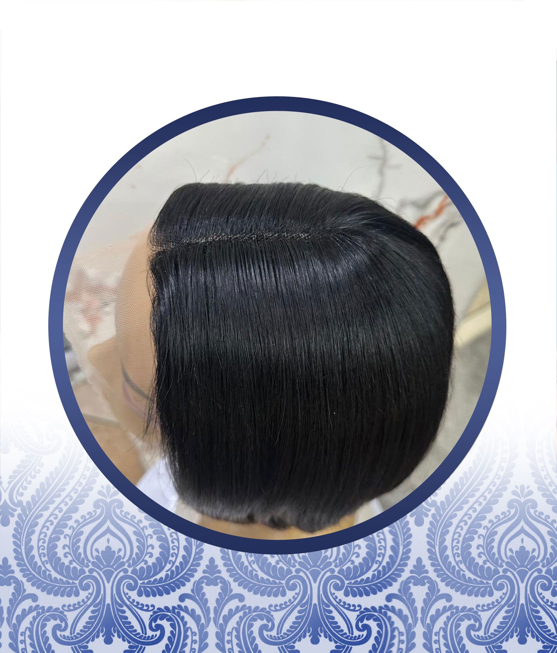 8" Peruvian Glueless 13x1 Lace Frontal Bob - Image 3