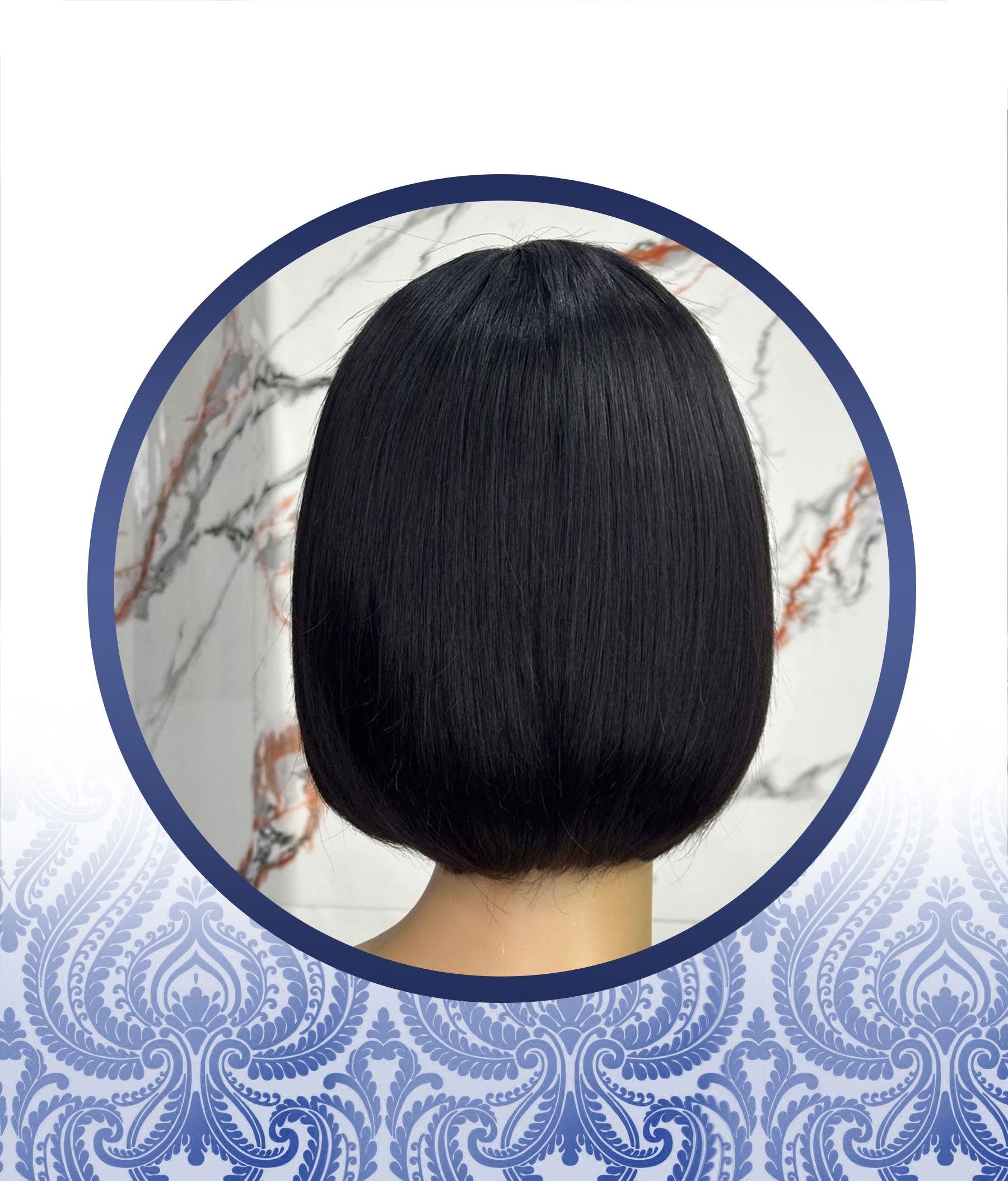8" Peruvian Glueless 13x1 Lace Frontal Bob - Image 2