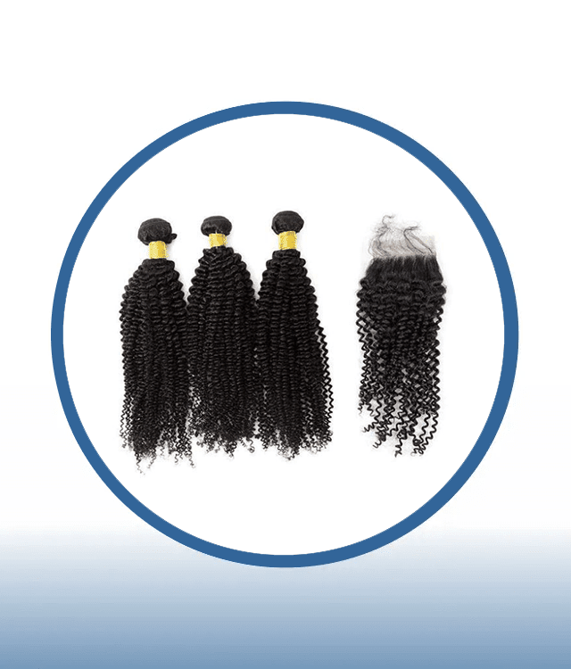Kinky Curl 3 Bundles + 3 Part Closure