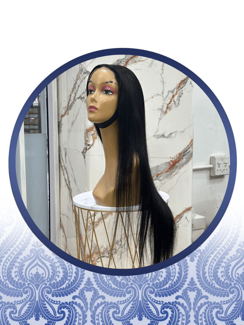 28" 5x5 Peruvian Glueless Lace Wig