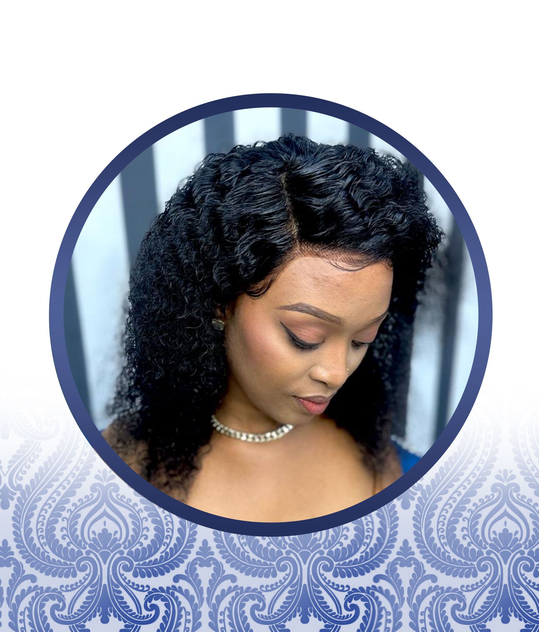 Jerry Curl Full Lace Frontal Wig - Image 2
