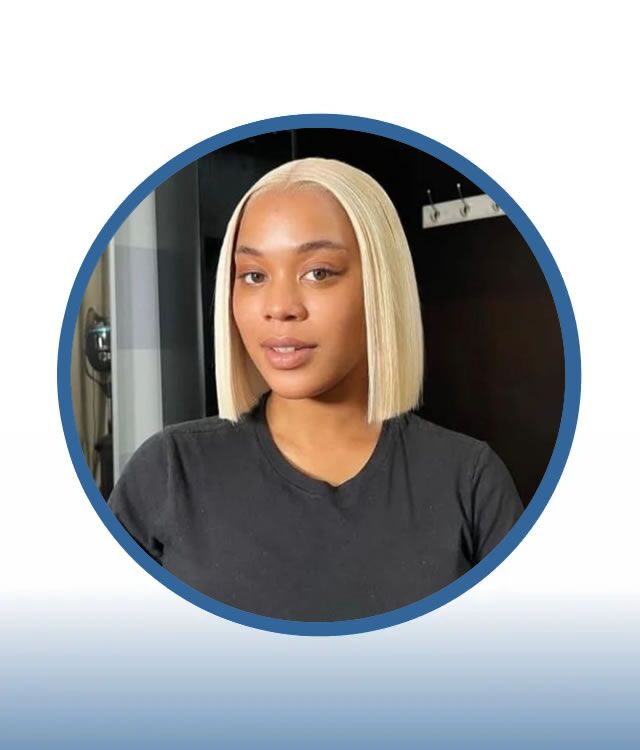 Platinum Blonde Straight Bob - Image 2