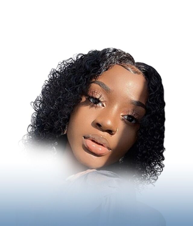 10" Water Wave Middle Part Wig