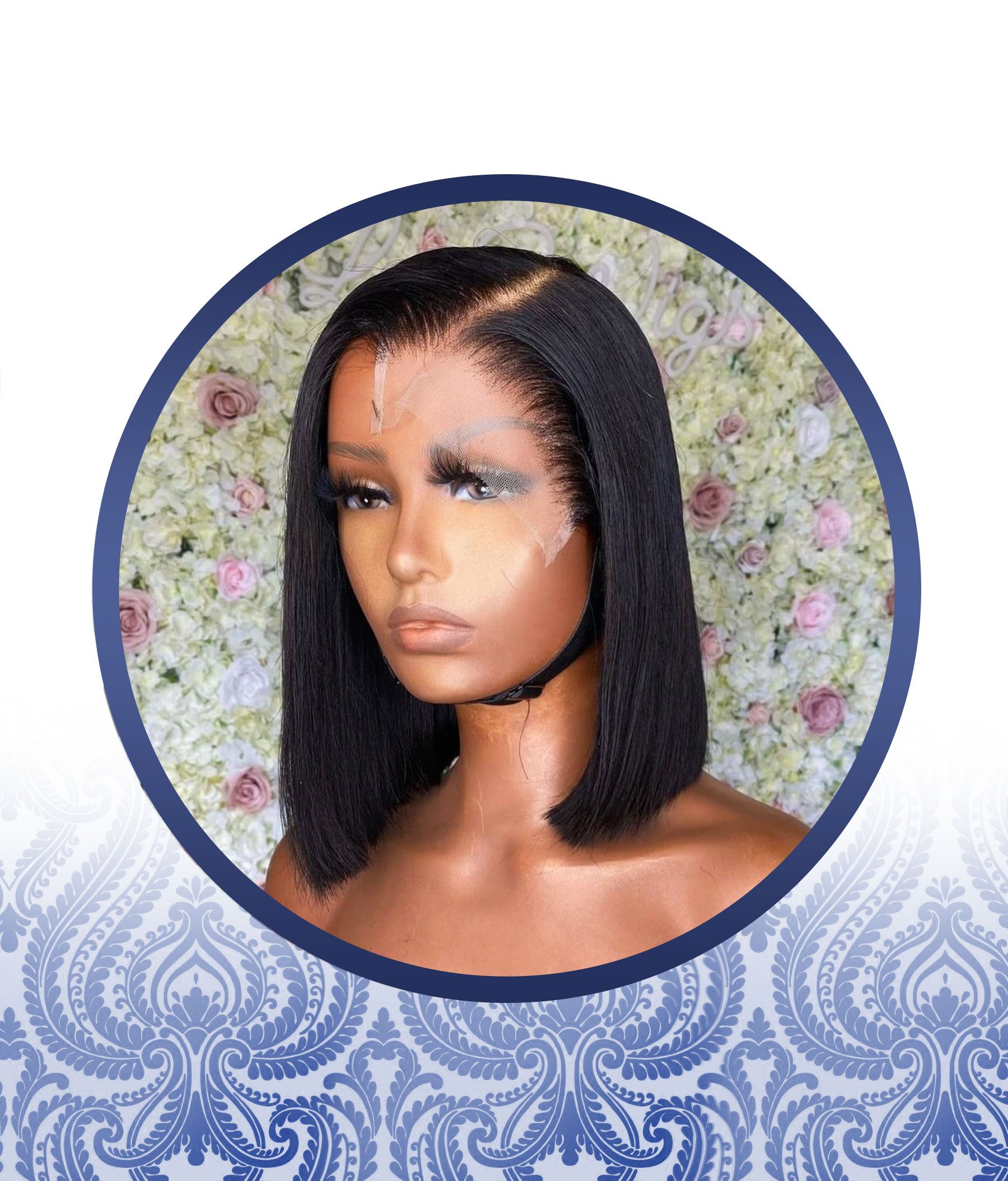 12" Peruvian 4x4 Side Part Wig