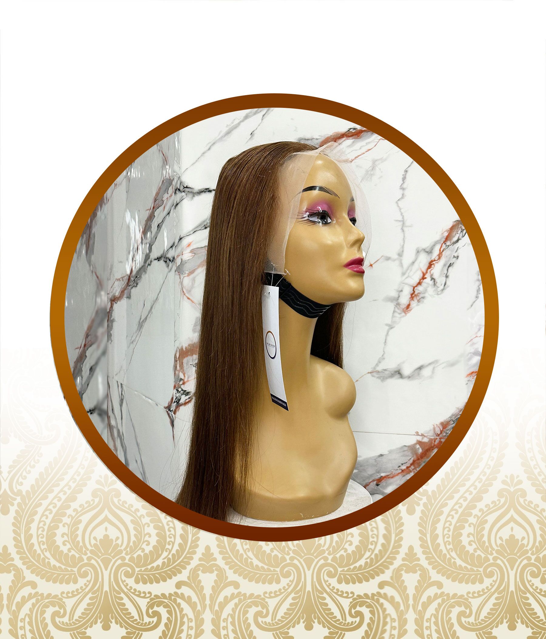 20″ Chocolate Brown Frontal Vietnamese Unit - Image 5