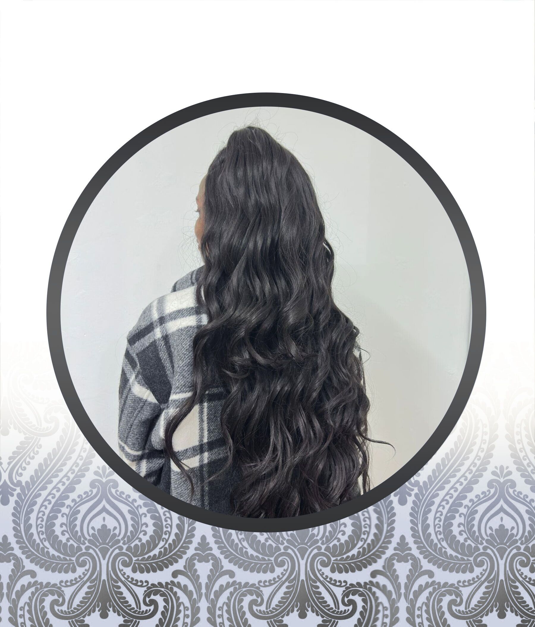 40" Bodywave Human HairBlend Glueless Lace Frontal - Image 2